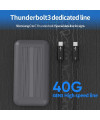 מארז לכונן חיצוני NVME PCIE SSD M.2 בממשק TB3 Thunderbolt 3