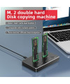 תחנת עגינה ל-2 כוננים NVME SSD M.2 בחיבור USB Type-C