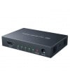 מפצל HDMI 1.4 מוגבר ל-4 מסכים בו זמנית, תומך 4K@30hz איכותי