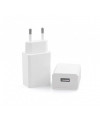 ספק כוח קיר 220V ל-5V USB, מקסימום 2.1 אמפר בצבע לבן