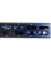 פנל אופטי 1U ל-24xSC כפול או 24xLC קוואד, כולל מגש היתוך וברגים למתאמים, חורים אופקיים + מספור 1-24