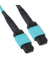 מגשר אופטי MPO/MTP F-F TYPE B 12*OM3-300 באורך 1 מטר