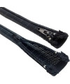 שרוול רשת לאיגוד כבלים עם רוכסן ZIPPER קוטר 25 מ'מ אורך 1.1 מטר