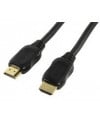כבל HDMI שחור עם מחברים מוזהבים, באורך 7.5 מטר