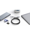 כבל  40Gbps Thunderbolt 4, תקע USB C זכר - C זכר 1.5 מטר