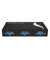 קופסת מיתוג KVM מ-2 מחשבים לעמדת עבודה אחת VGA + USB, כולל כבלים