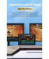 כבל  40Gbps 240W 8K@60HZ USB 4.0, תקע USB Type-C זכר - C זכר 1 מטר