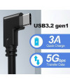 כבל USB 3.2 GEN1 TYPE-C זוויתי למשקפי מציאות מדומה Oculus Quest VR באורך 3 מטר