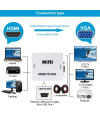 ממיר HDMI ל-VGA + אודיו PL3.5 | תמיכה ב-1080P