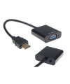 כבל ממיר HDMI ל-VGA + אודיו | תמיכה 1080P