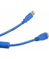כבל USB 3.0 A זכר ל-Micro B זכר מקצועי 0.5 מטר
