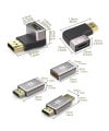 מתאם HDMI 2.1 זווית 90 מעלות זכר לנקבה שמאל – תומך 4K/8K