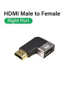 מתאם HDMI 2.1 זווית 90 מעלות זכר לנקבה ימין – תומך 4K/8K
