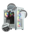 מארז מואר למחשב CORSAIR iCUE 4000X - לבן