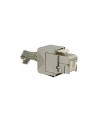 שקע קיסטון לכבל רשת RJ45 CAT6a מסוכך מקצועי