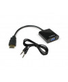 מתאם מ-HDMI ל- VGA כולל אודיו