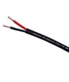 כבל רמקול חיצוני מקצועי 100% נחושת 2x14AWG עגול שחור OUTDOOR