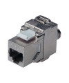 שקע קיסטון לכבל רשת RJ45 CAT6a מסוכך