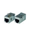 שקע מתאם לכבל רשת RJ45 CAT6 נקבה-נקבה מסוכך לשקע קיסטון