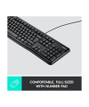 מקלדת חוטית Logitech K120 בעברית ובאנגלית