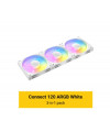 מאווררי ARGB ANTEC C120 לבנים 120 מ"מ - שלישיית מאווררים עוצמתיים למארז