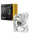 מאוורר למארז Antec Nova 120mm לבן | שקט ויעיל עם בקר מהירות מובנה