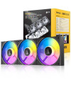 קירור מרהיב למארז: מאווררים ANTEC Connect C120 Reverse ARGB שחור | 3 מאווררים