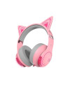 אוזניות גיימינג אלחוטיות Cat Pink – סאונד עוצמתי ועיצוב קאטומי מודרני