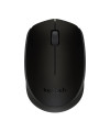 עכבר אלחוטי שחור Logitech M171 במבט מלמעלה