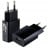 ספק כוח קיר USB 2A שחור לטעינה מהירה 5V